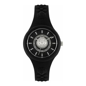 Versus Versace  Fire Island Lion Strap Watch Black Womens